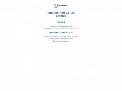 ocgcorp.com.mx snapshot