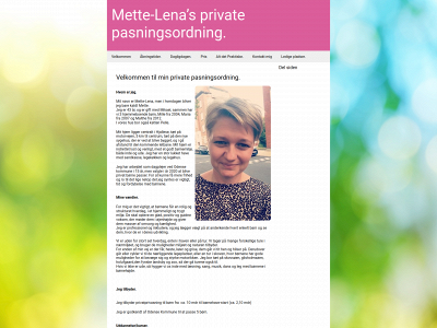 mettelena-privatpasning.dk snapshot