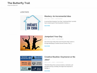 thebutterflytrail.com snapshot