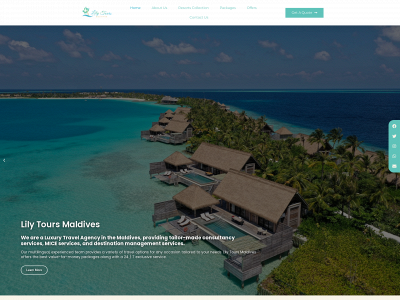 lilytoursmaldives.com snapshot