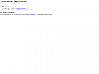 nordsurgeryclinic.com snapshot