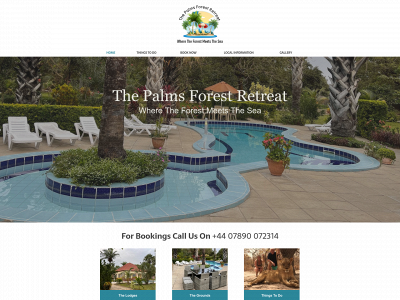 thepalmsforestretreat.com snapshot