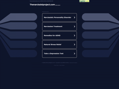 thenarcissistproject.com snapshot