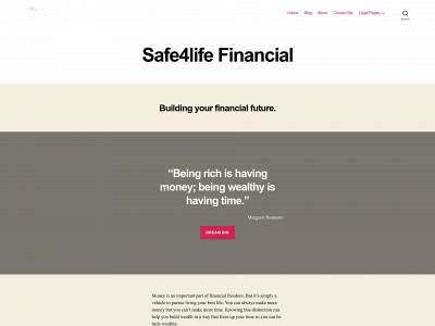 safe4lifefinancial.com snapshot