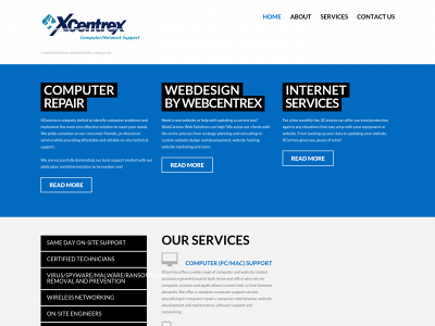 xcentrex.com snapshot