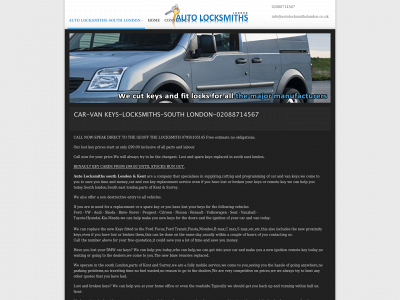 autolocksmithslondon.co.uk snapshot