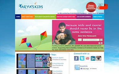 aryaskids.org snapshot