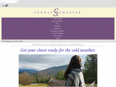 sundaysweaterboutique.com snapshot