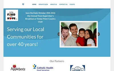 www.islipfoodforhope.org snapshot