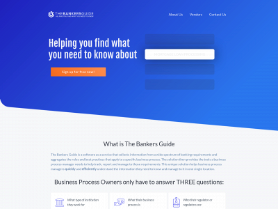 thebankersguide.com snapshot