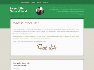 sweetlifenaturalfood.com snapshot