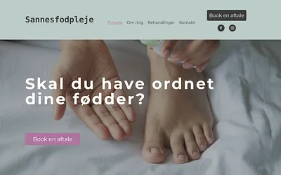 sannesfodpleje.dk snapshot
