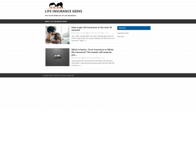 lifeinsurancegeeks.com snapshot