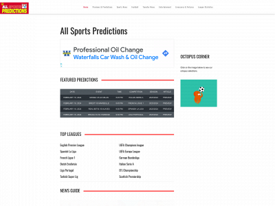 allsportspredictions.com snapshot