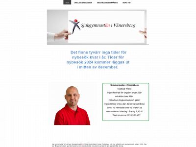 sjukgymnastenivanersborg.se snapshot