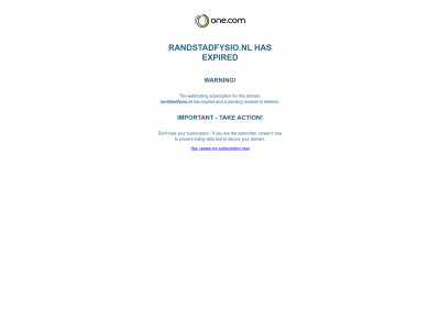 randstadfysio.nl snapshot