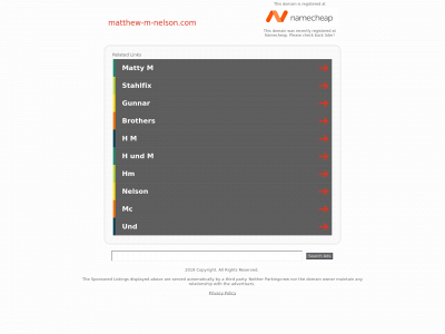 matthew-m-nelson.com snapshot