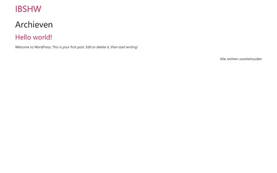 ibshw.com snapshot