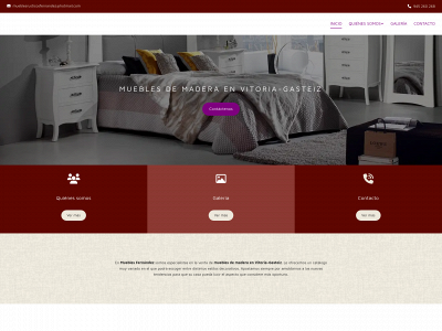 www.mueblesrusticosfernandez.es snapshot