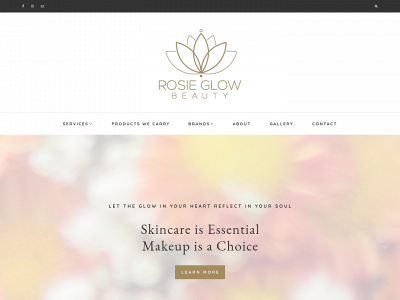 rosieglowbeauty.com snapshot