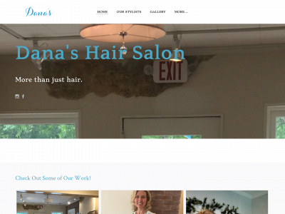 www.danashairsalon.com snapshot