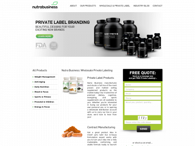 nutrabusiness.com snapshot