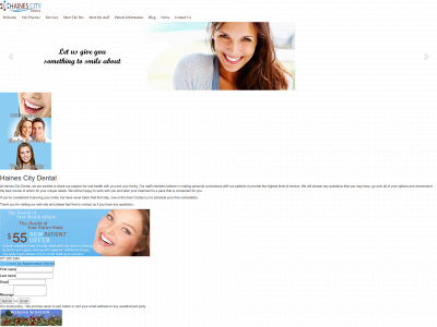 hainescitydental.com snapshot
