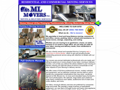www.mlmovers.com snapshot