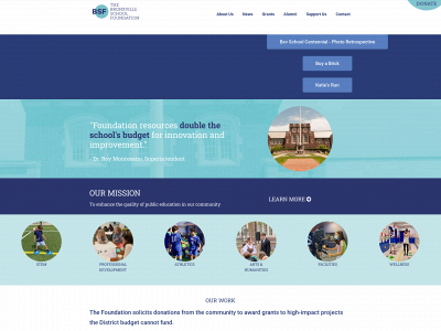 bronxvilleschoolfoundation.org snapshot