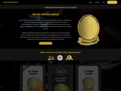 www-trumppatriotbadge.com snapshot