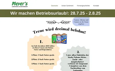 meyers-landhandel.de snapshot