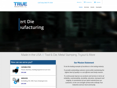 trueindustries.com snapshot