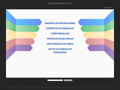 www.xelacosmetics.com snapshot