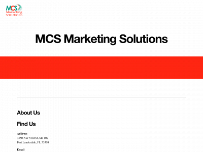 mcsmarketingsolutions.com snapshot