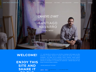 www.santiagonavarroartist.com snapshot