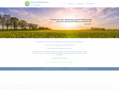 katebedfordtherapy.co.uk snapshot
