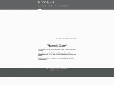 ykhuset.se snapshot