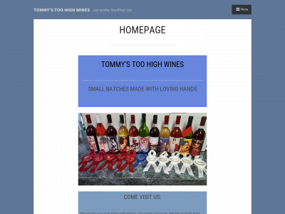 tommystoohighwines.com snapshot