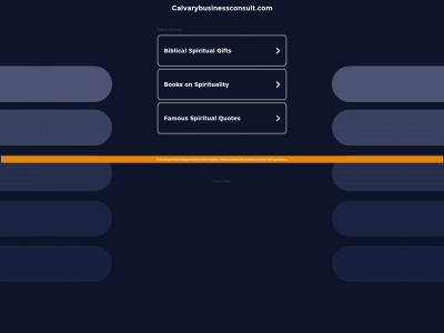 calvarybusinessconsult.com snapshot