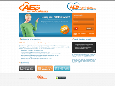 aedreminders.com snapshot