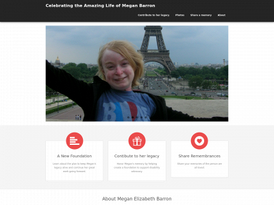 meganebarronfoundation.org snapshot