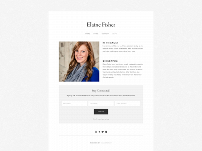 elainefisher.com snapshot