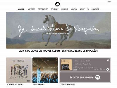 coyoterecords.ca snapshot