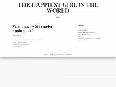 thehappiestgirlintheworld.se snapshot