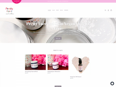 prettyfaceandskin.com snapshot