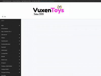 vuxentoys.se snapshot