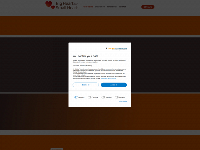 bigheartforsmallheartfoundation.org snapshot