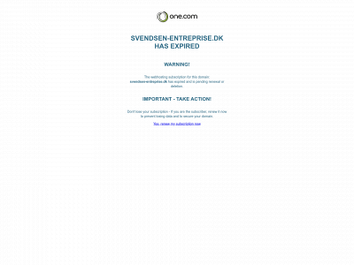 svendsen-entreprise.dk snapshot