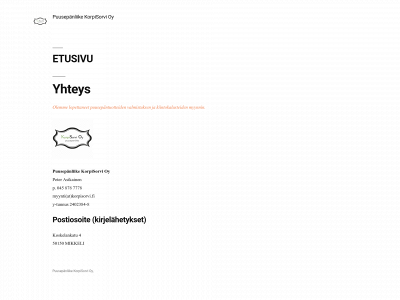 korpisorvi.fi snapshot