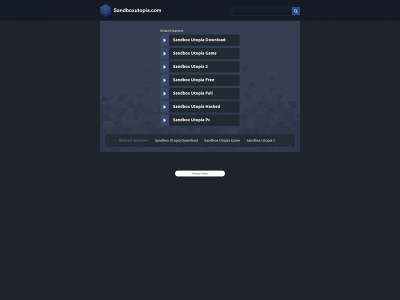 sandboxutopia.com snapshot